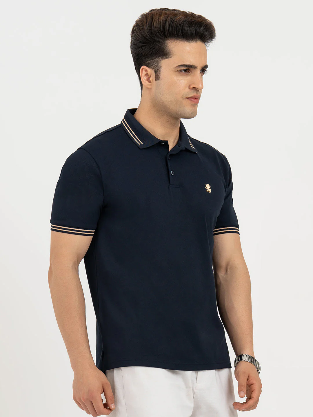 Polo T Shirts for Men in Dark Navy | Classic Polo T Shirts - Image 6
