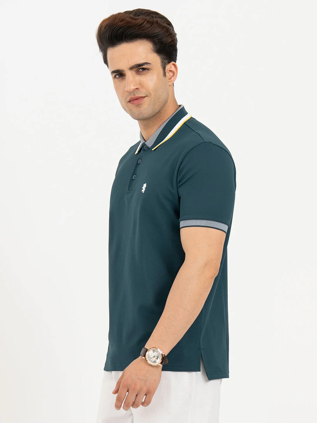 Polo T Shirts for Men in Deep Teal | Classic Polo T Shirts - Image 2