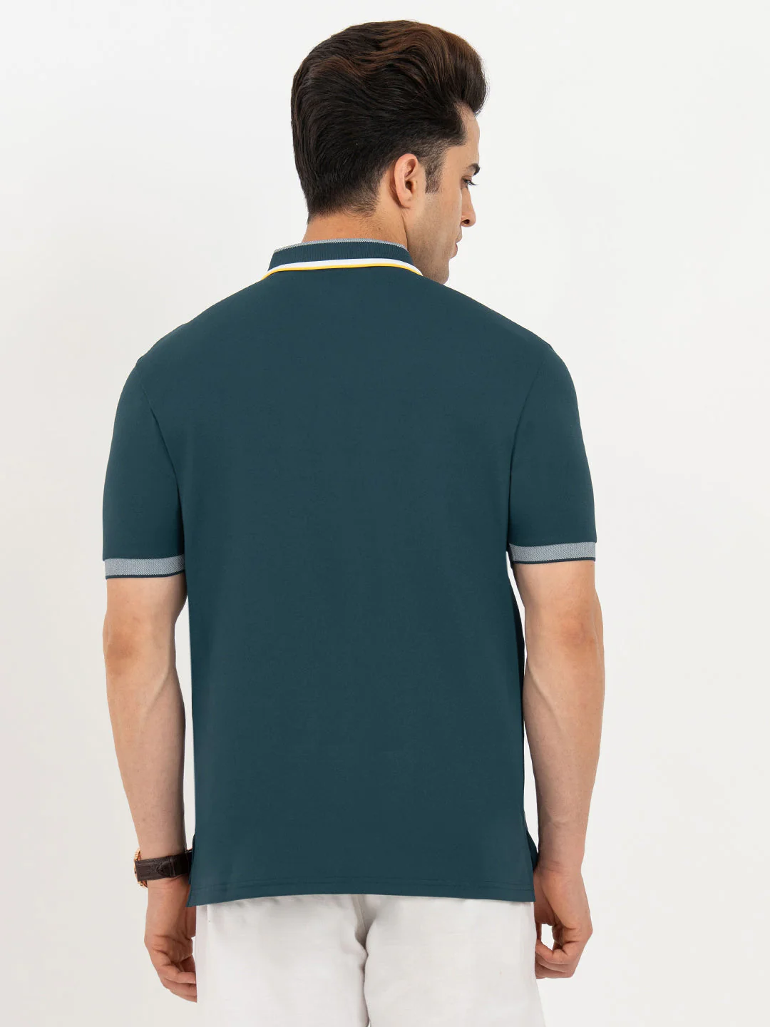 Polo T Shirts for Men in Deep Teal | Classic Polo T Shirts - Image 3
