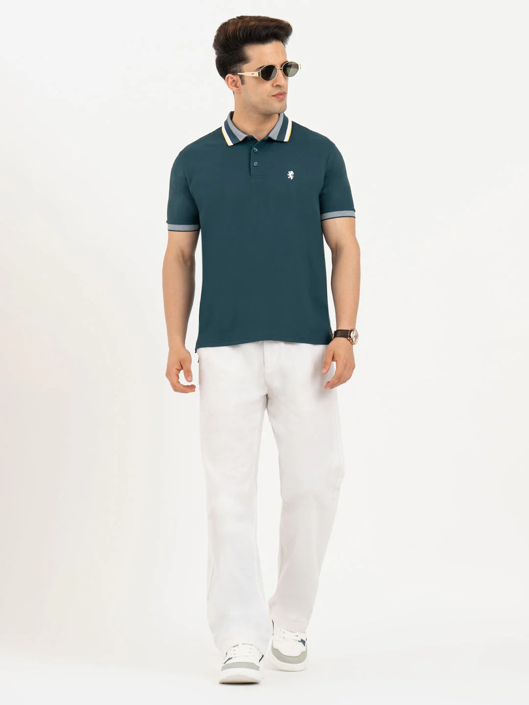 Polo T Shirts for Men in Deep Teal | Classic Polo T Shirts - Image 5