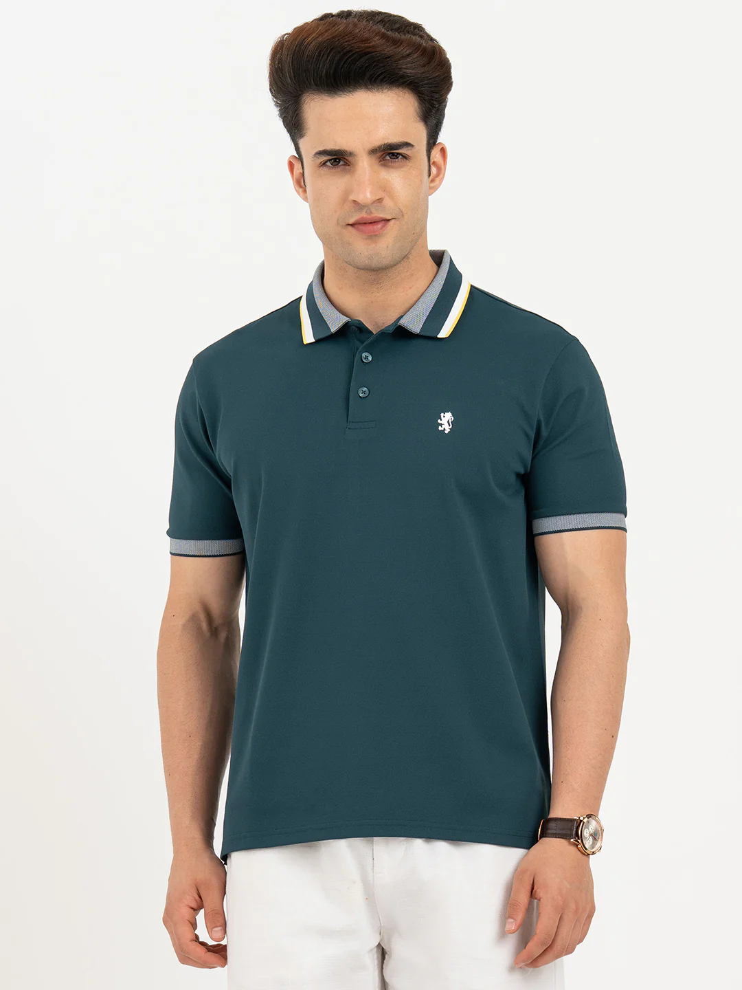 Polo T Shirts for Men in Deep Teal | Classic Polo T Shirts - Image 7