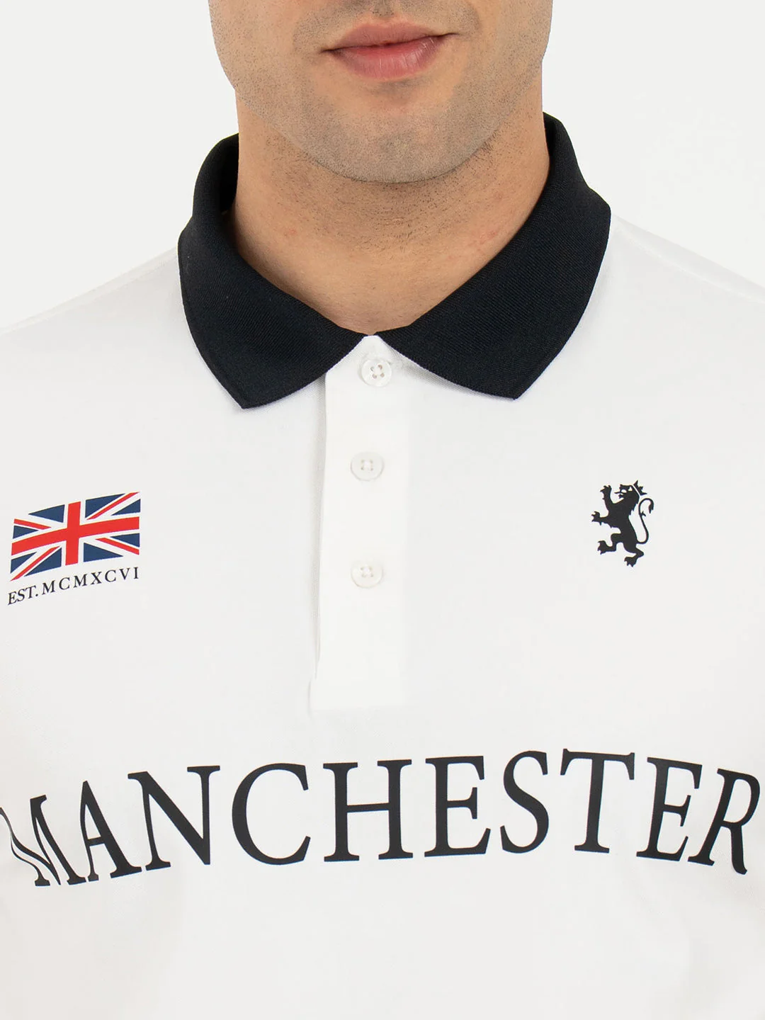 Polo T Shirts for Men in White | Classic Polo T Shirts - Image 4