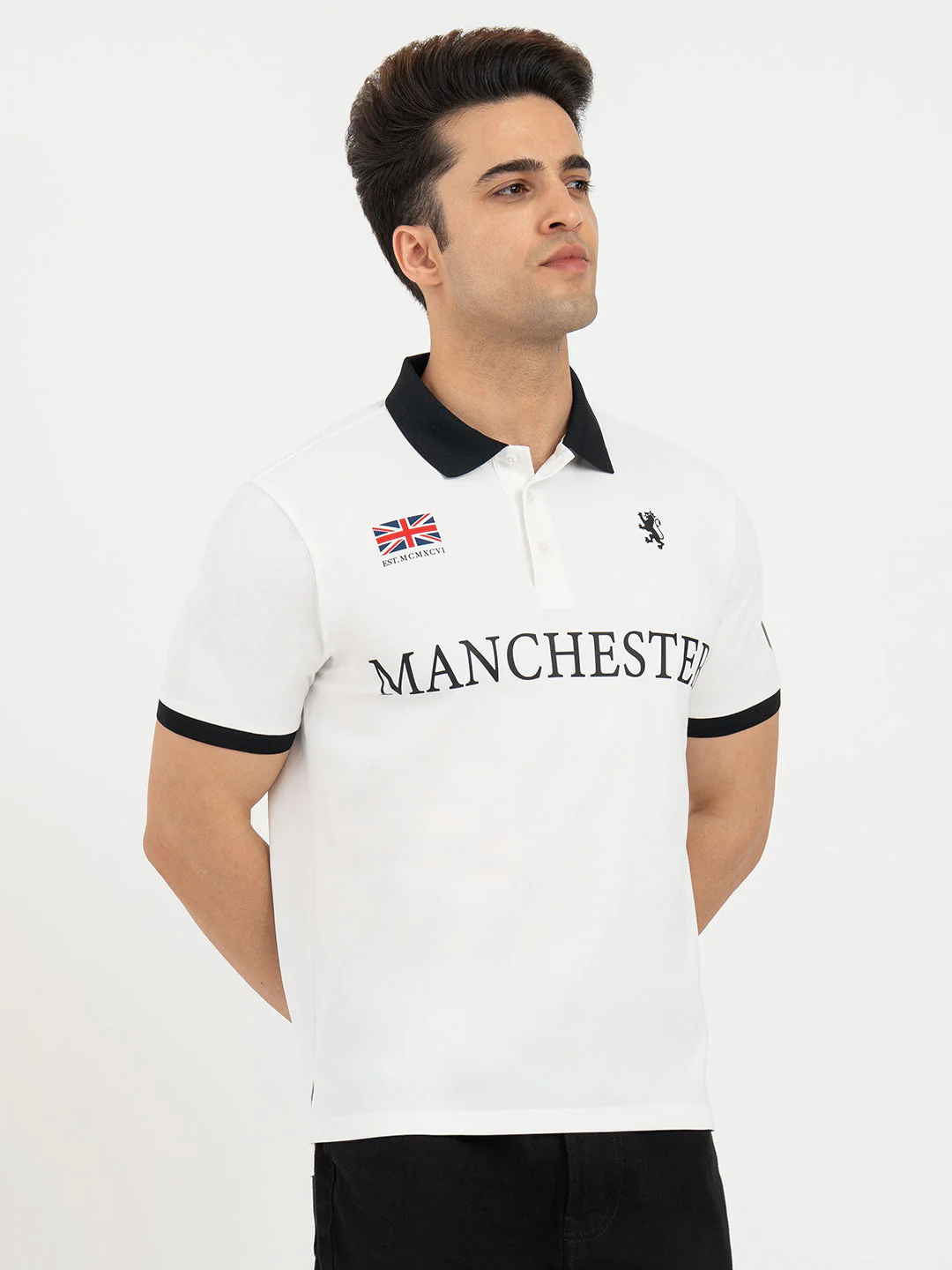 Polo T Shirts for Men in White | Classic Polo T Shirts - Image 6