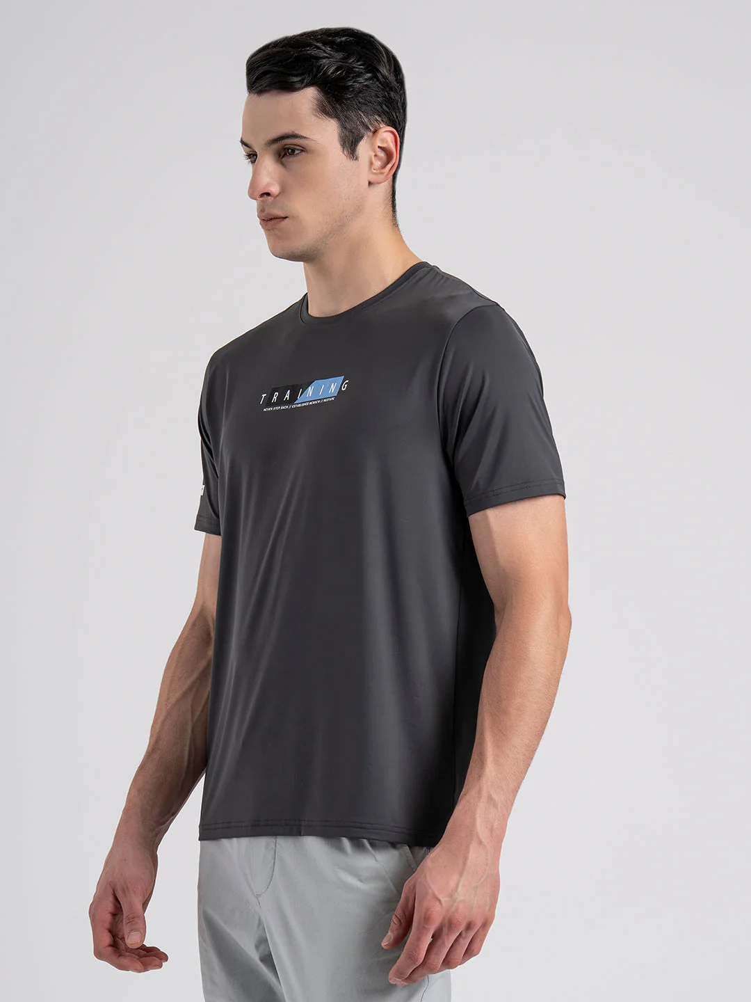 Printed Activewear Round Neck T-Shirt for Men - Image 4