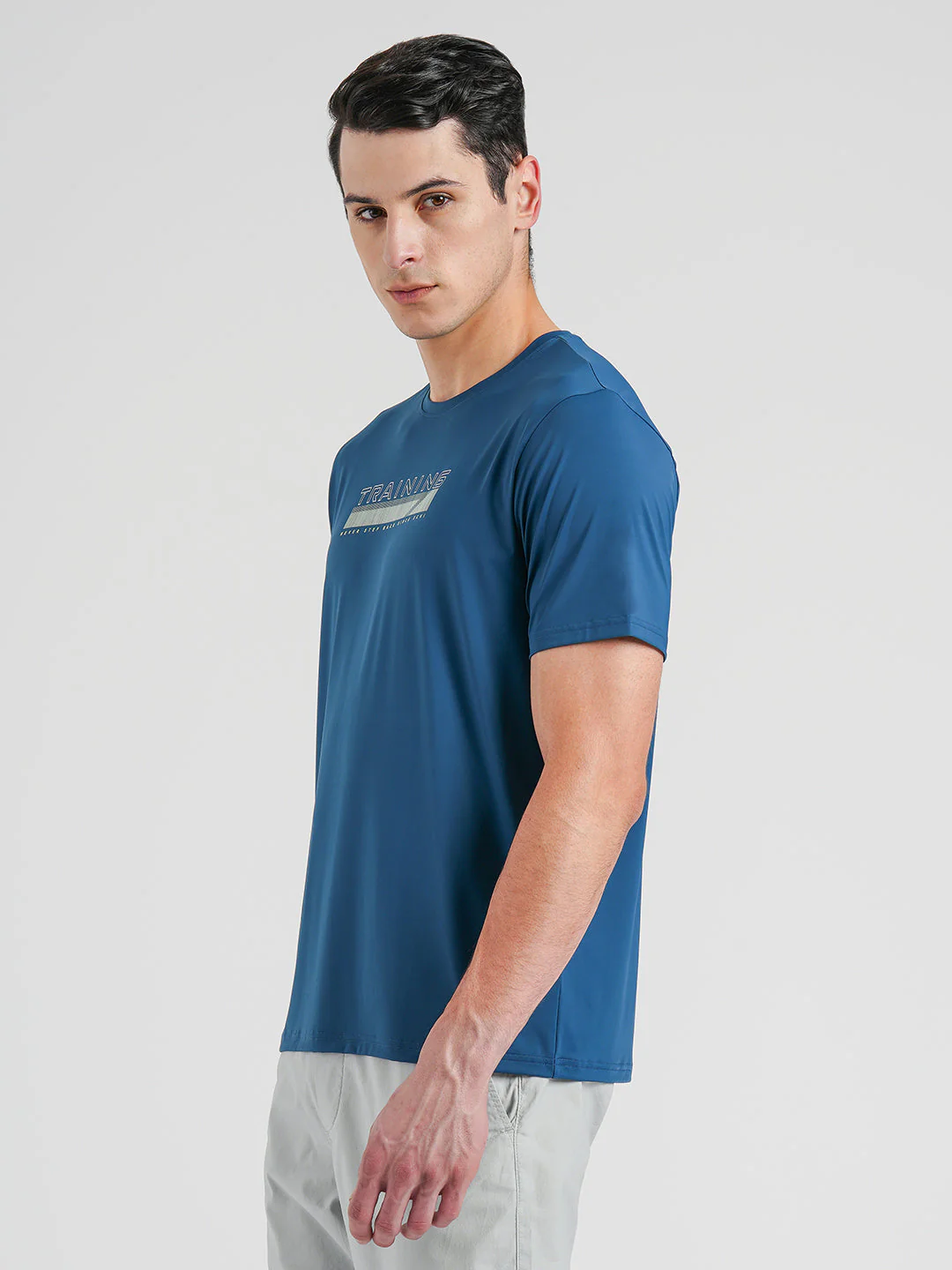 Printed Activewear Round Neck T-Shirt for Men - Image 4