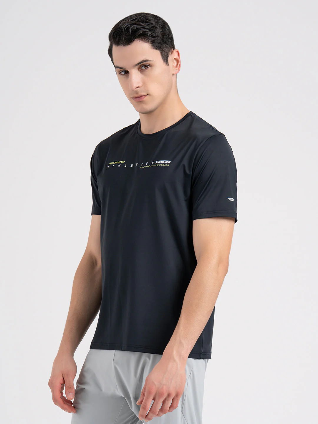 Printed Activewear Round Neck T-Shirt for Men - Image 4