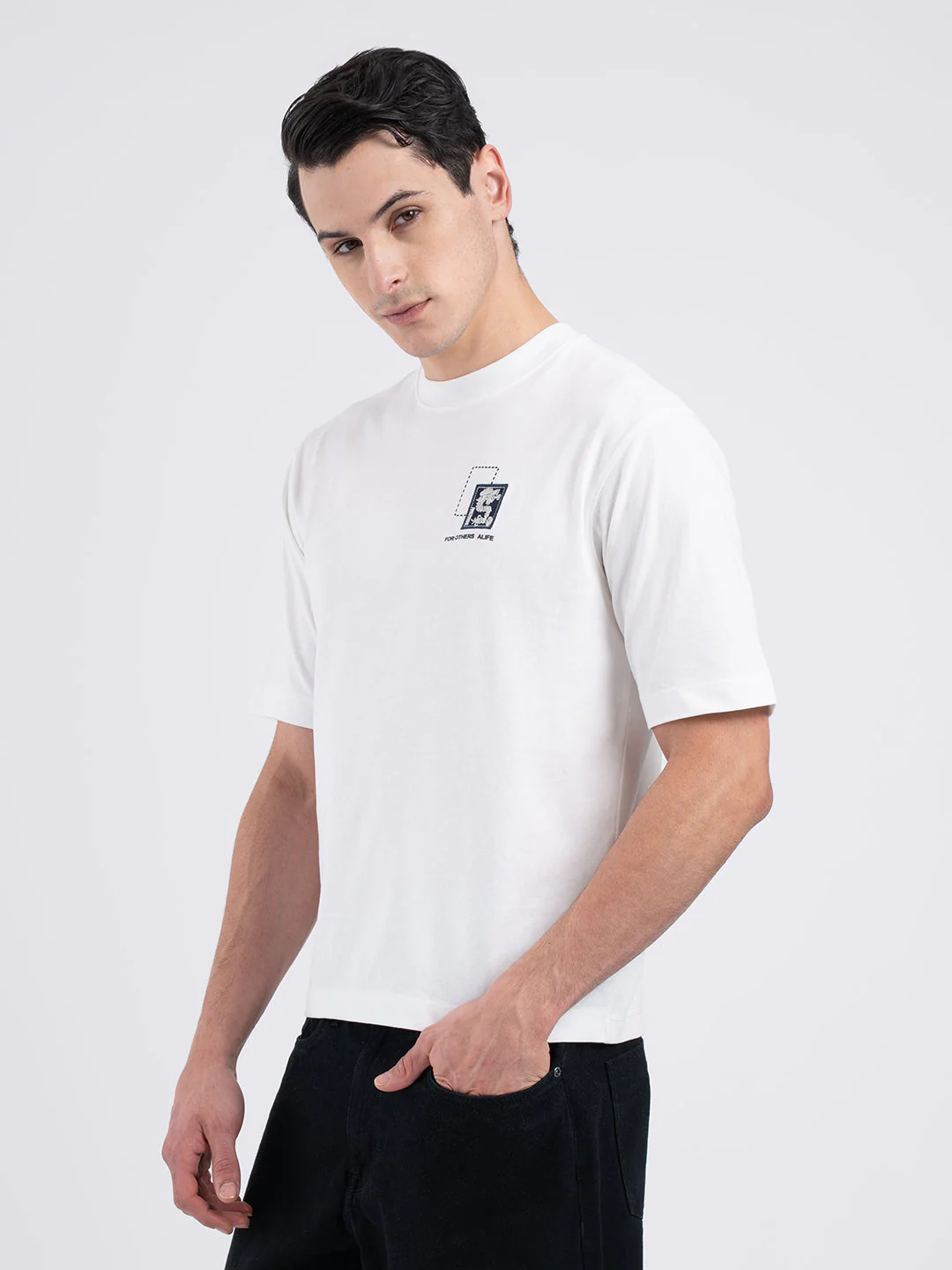 Printed Round Neck T-Shirt for Men - Image 4