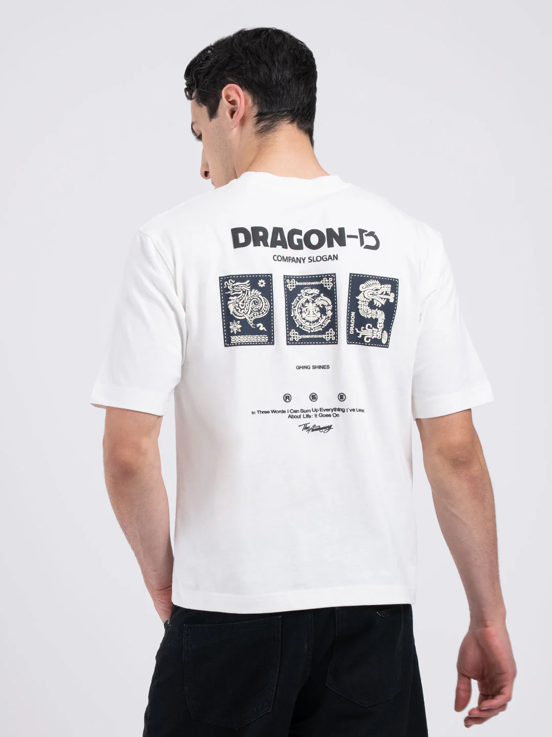 Printed Round Neck T-Shirt for Men - Image 5