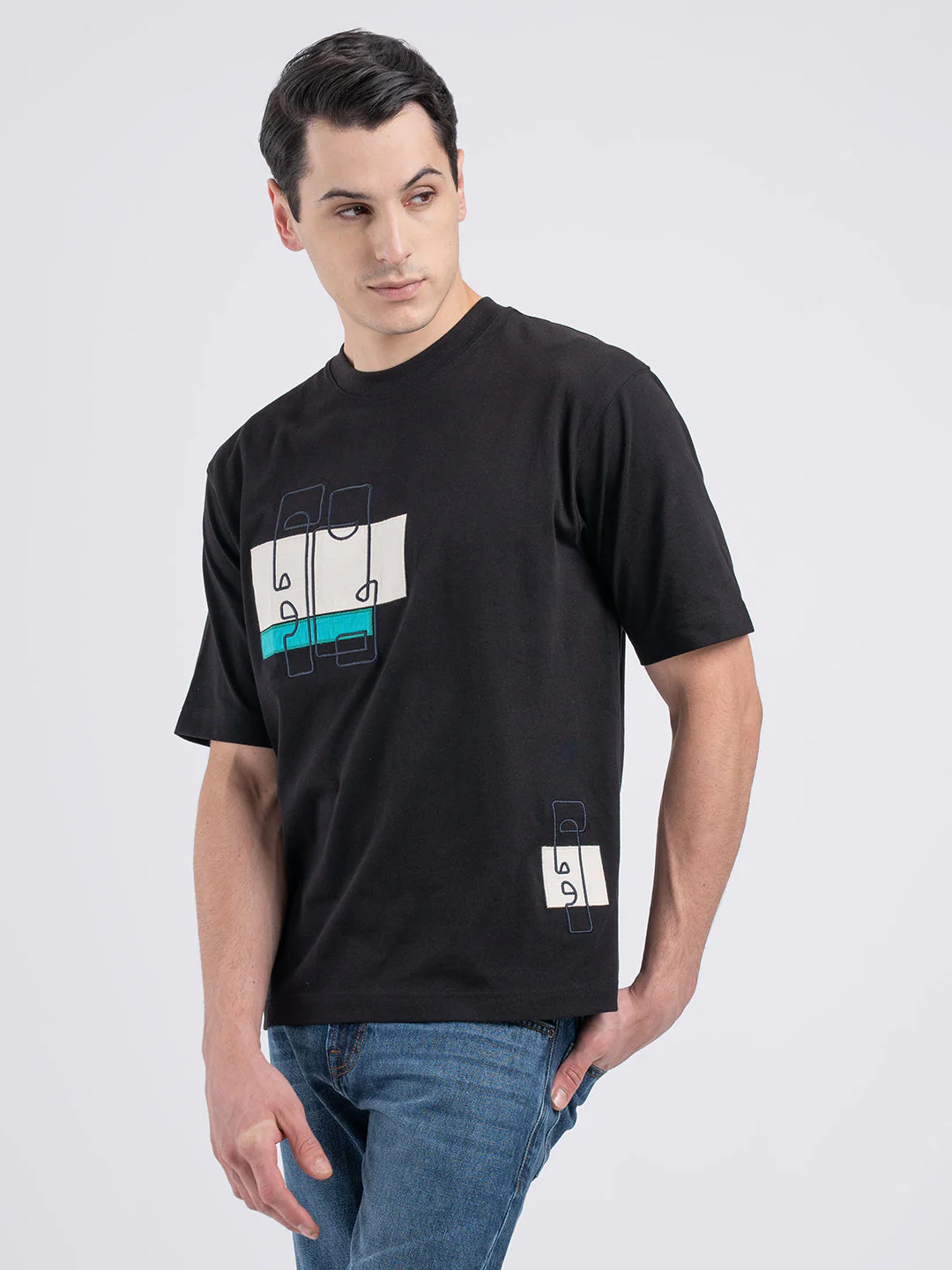 Printed Round Neck T-Shirt for Men - Image 4