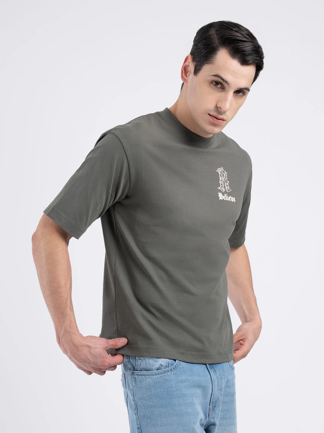 Printed Round Neck T-Shirt for Men - Image 4
