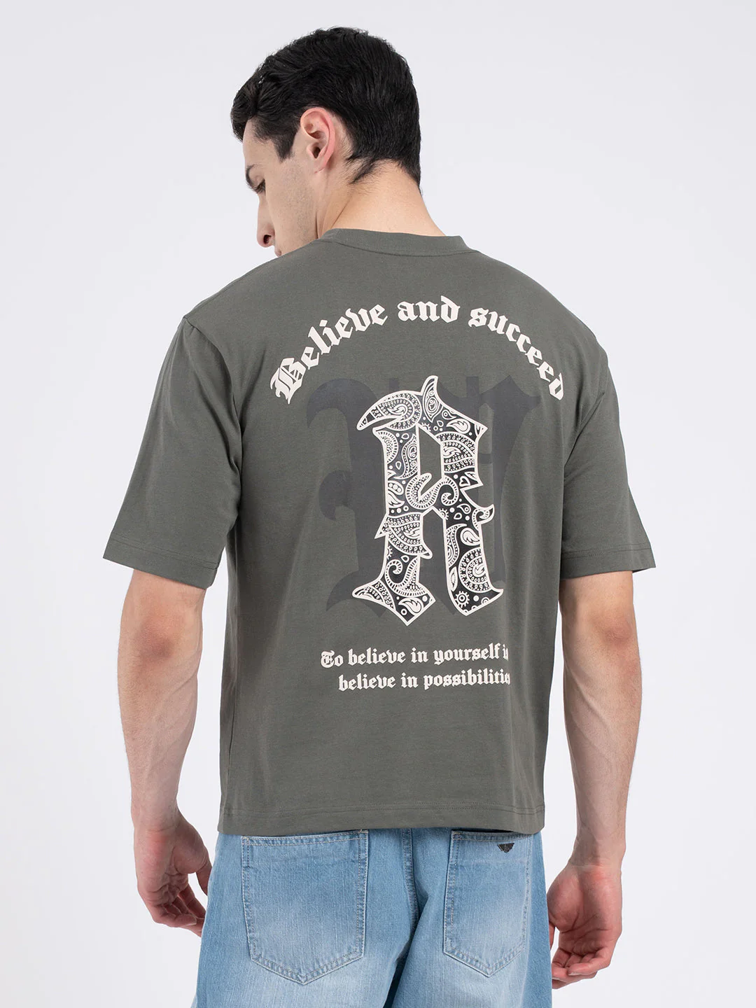 Printed Round Neck T-Shirt for Men - Image 5
