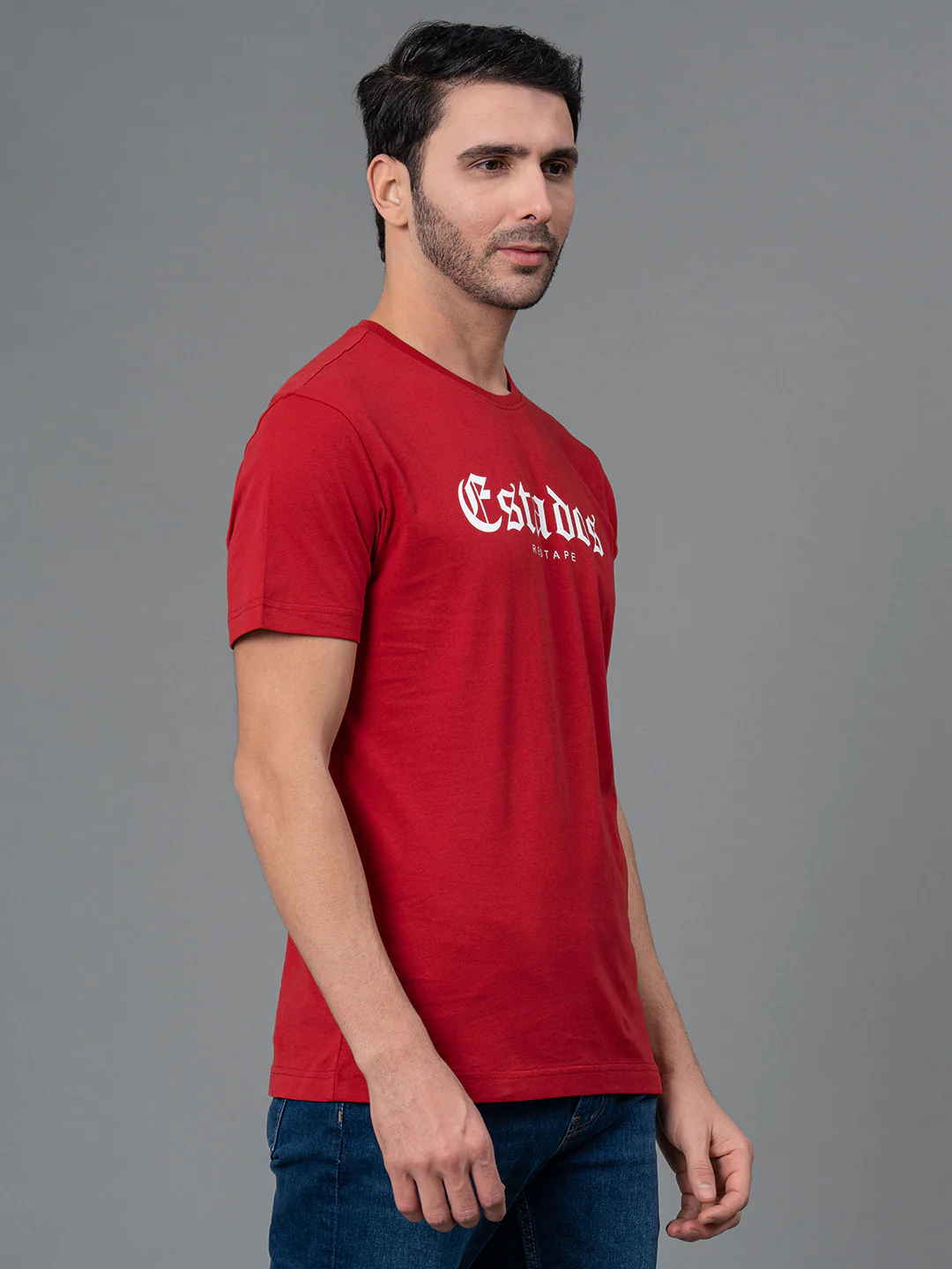 Printed Round Neck T-Shirt for Men - Image 2