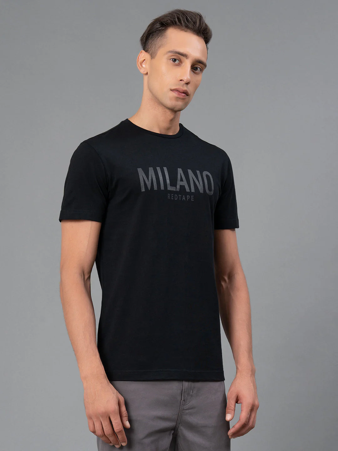 Printed Round Neck T-Shirt for Men - Image 2