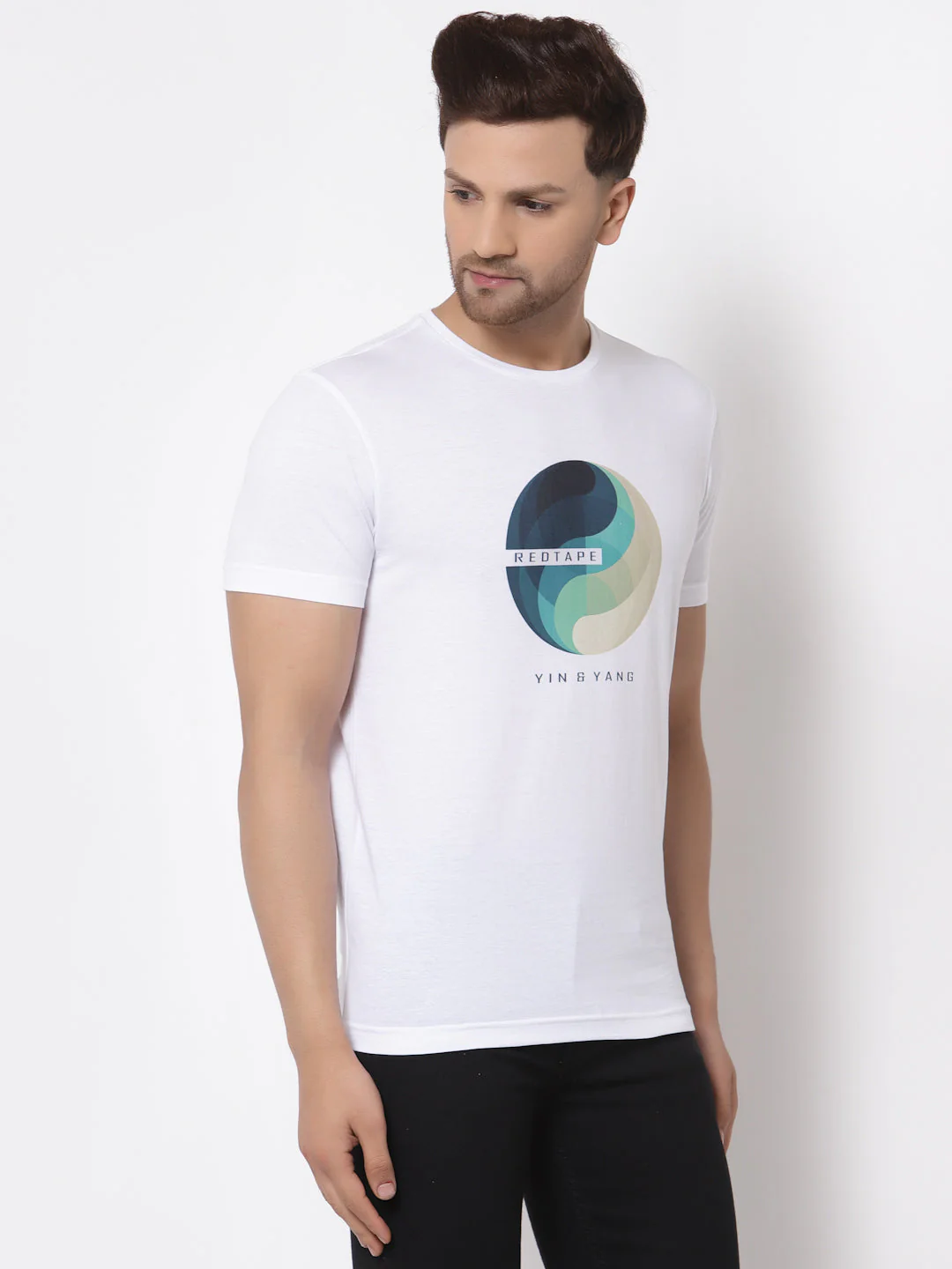 Printed Round Neck T-Shirt for Men - Image 2