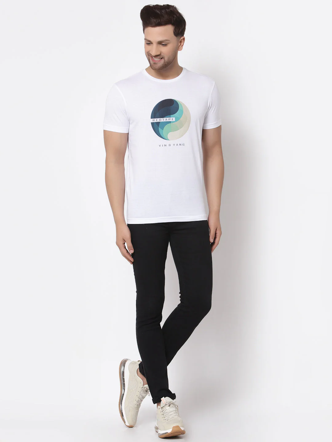 Printed Round Neck T-Shirt for Men - Image 5