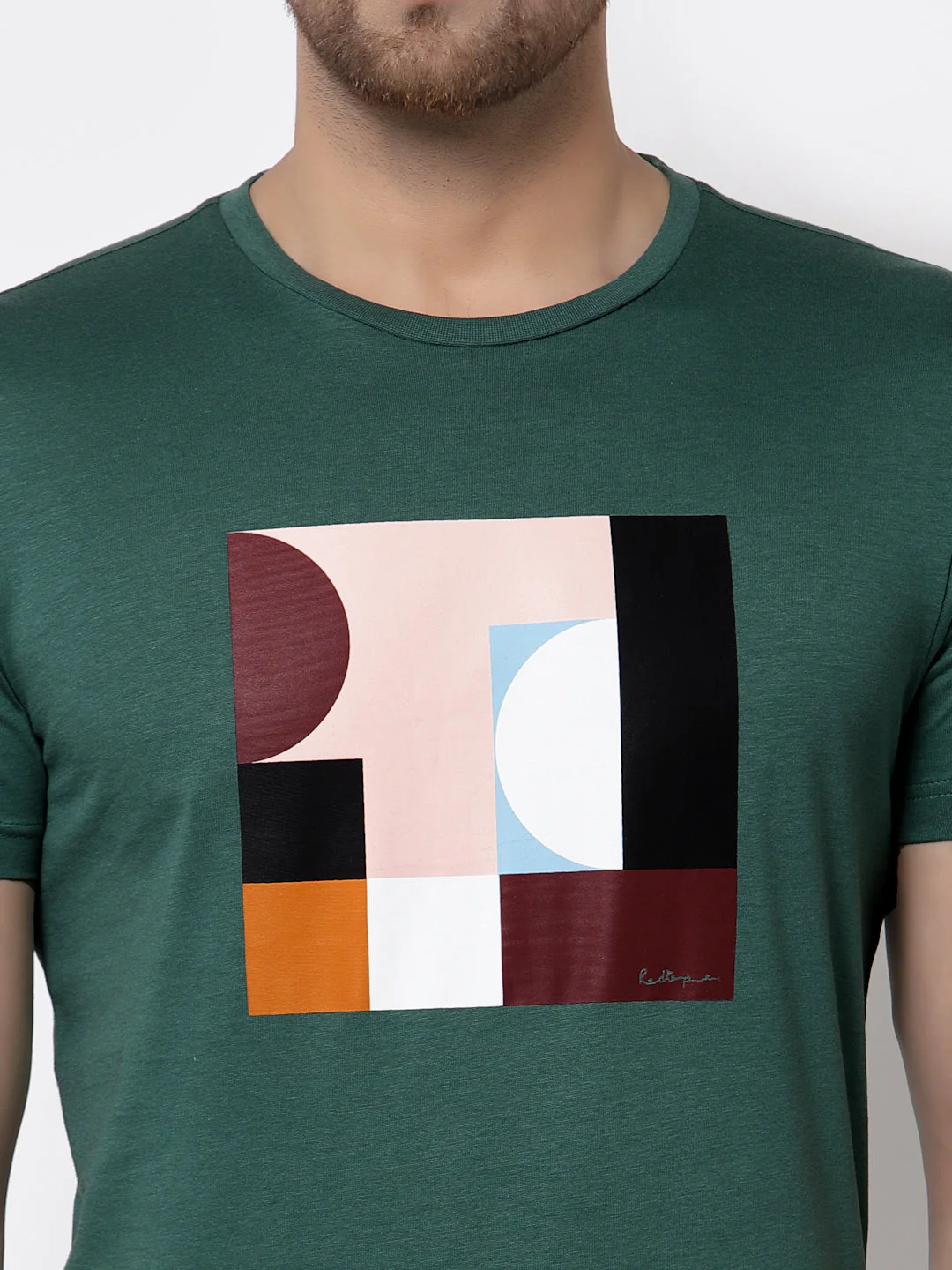 Printed Round Neck T-Shirt for Men - Image 4