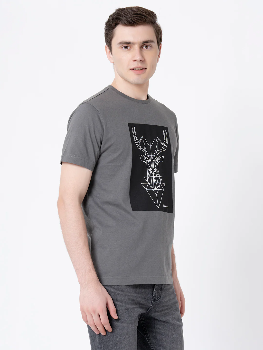 Printed Round Neck T-Shirt for Men - Image 2