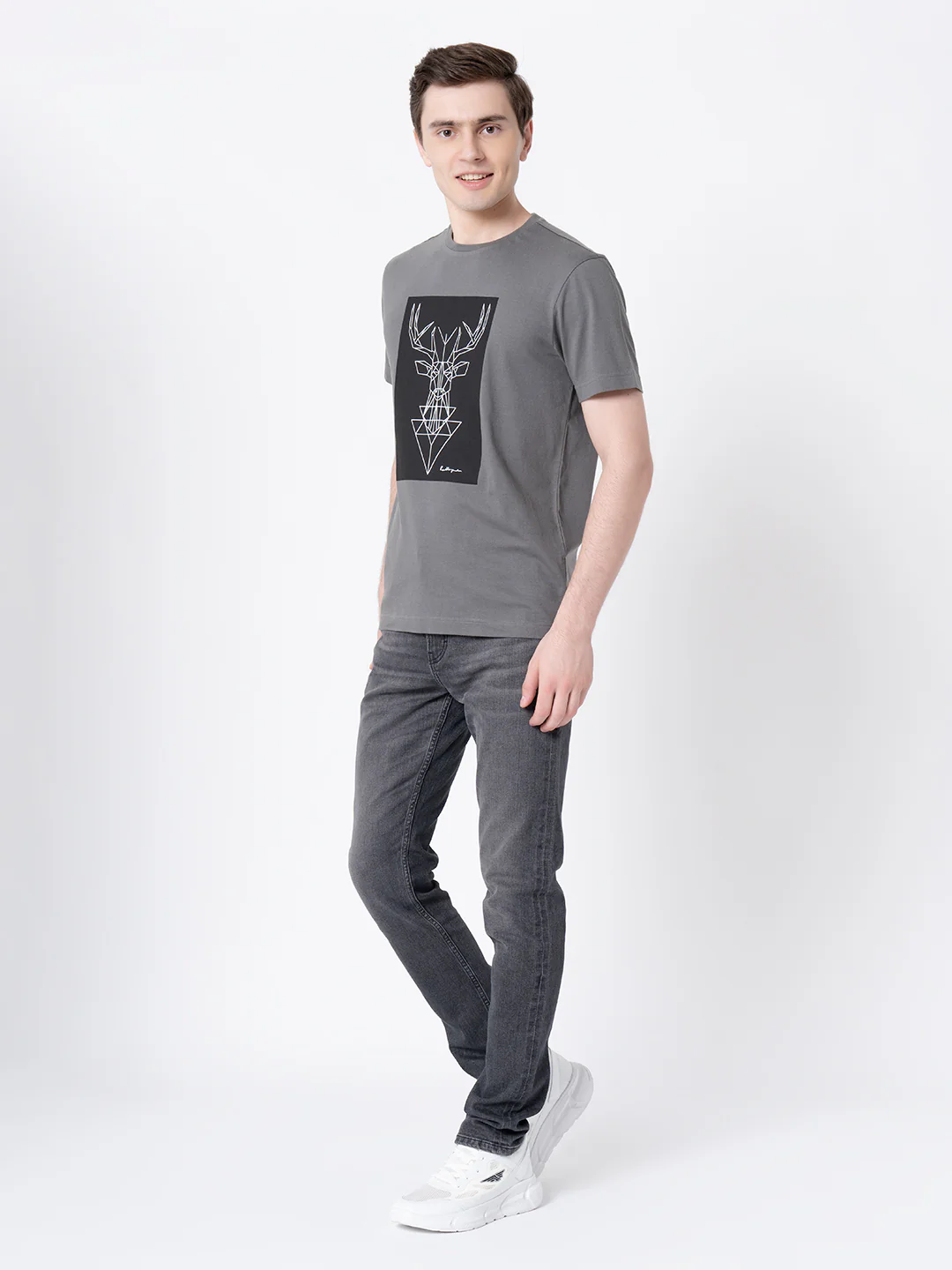Printed Round Neck T-Shirt for Men - Image 5