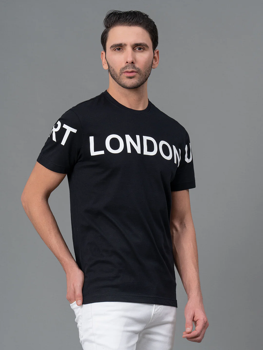 Printed Round Neck T-Shirt for Men - Image 2