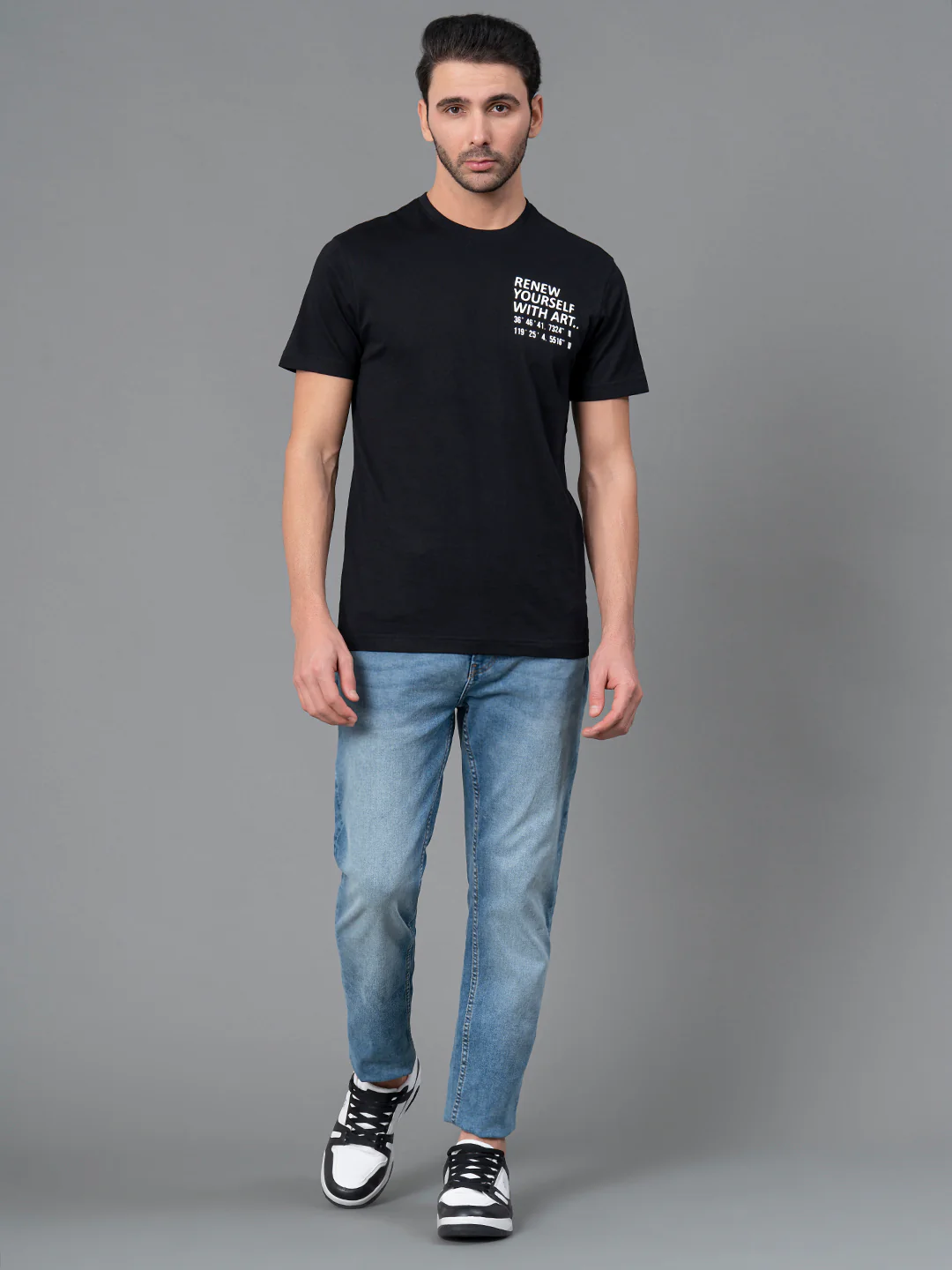 Printed Round Neck T-Shirt for Men - Image 5