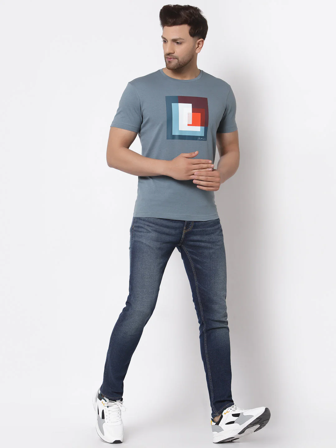 Printed Round Neck T-Shirt for Men - Image 5