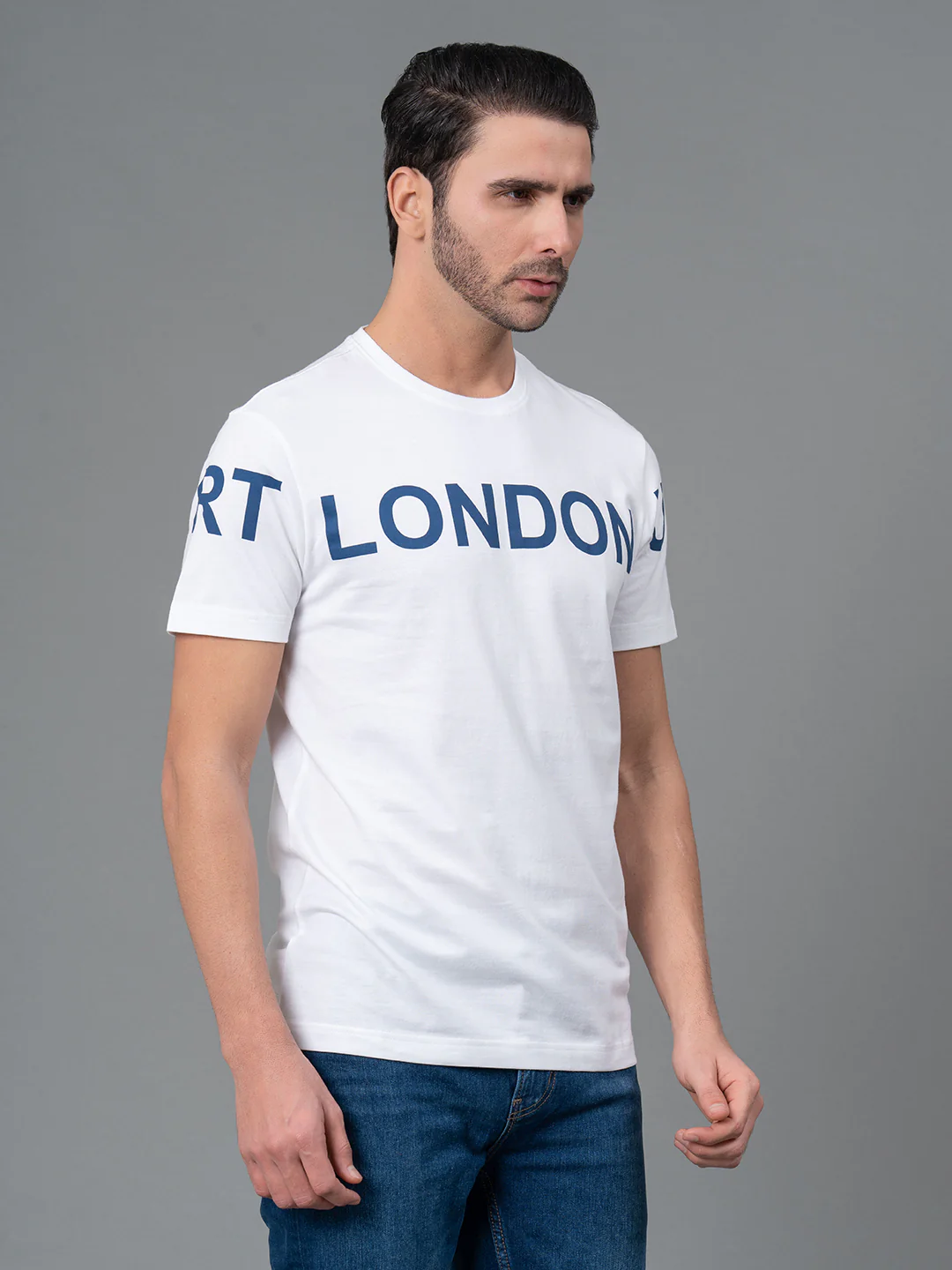 Printed Round Neck T-Shirt for Men - Image 2