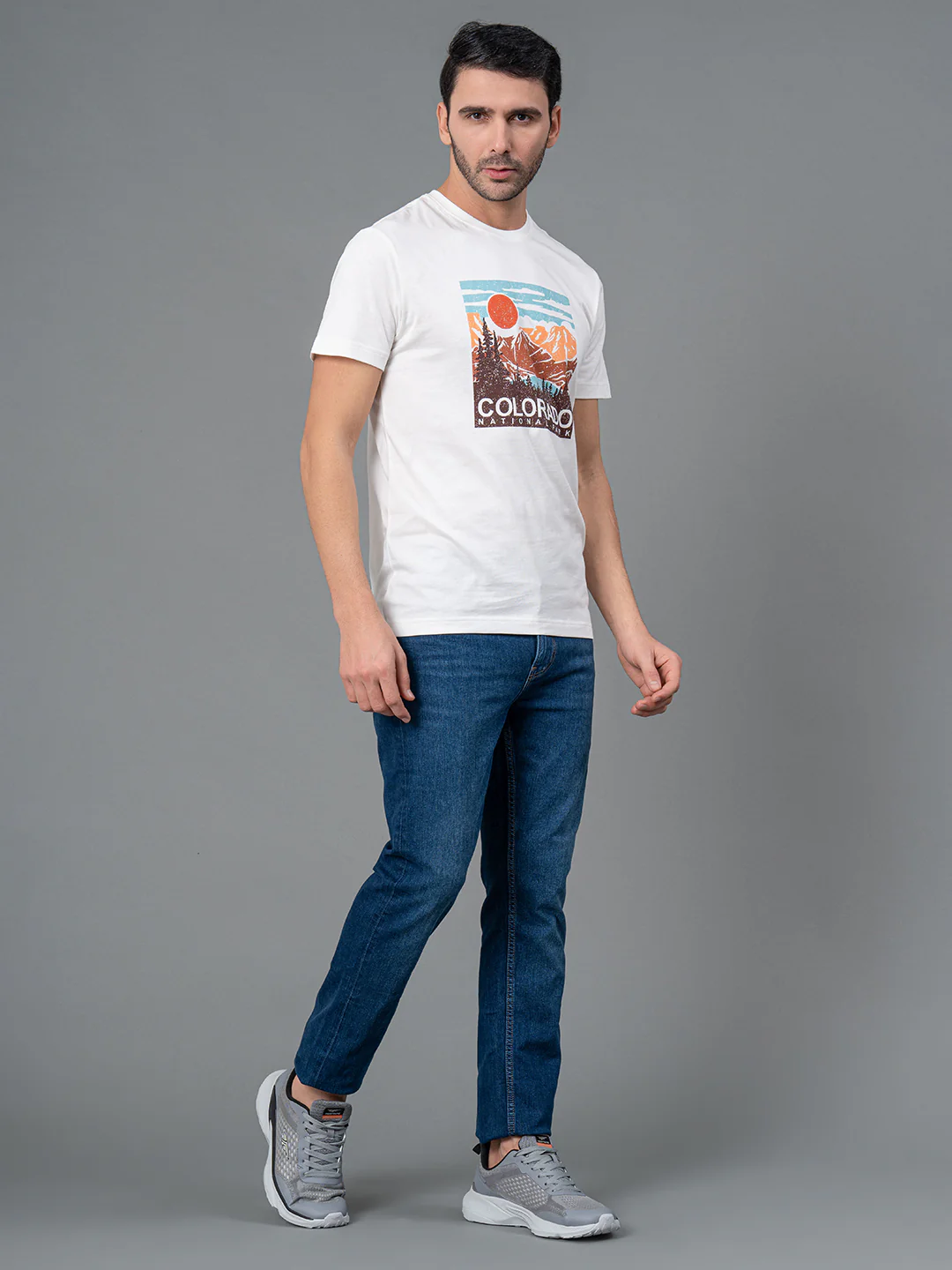 Printed Round Neck T-Shirt for Men - Image 5