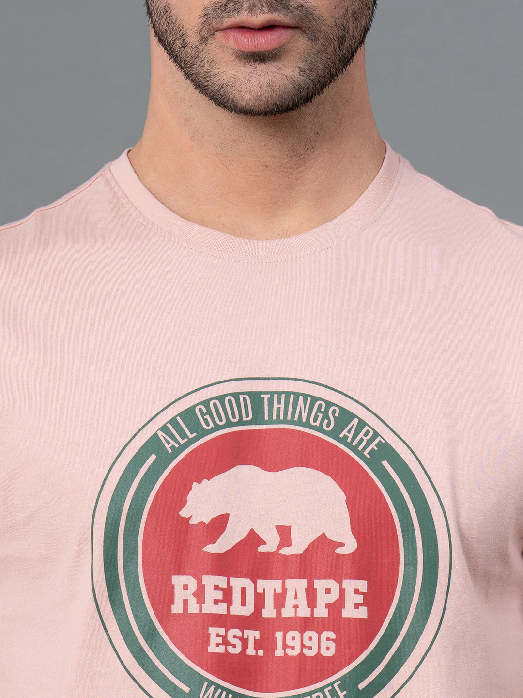 Printed Round Neck T-Shirt for Men - Image 4