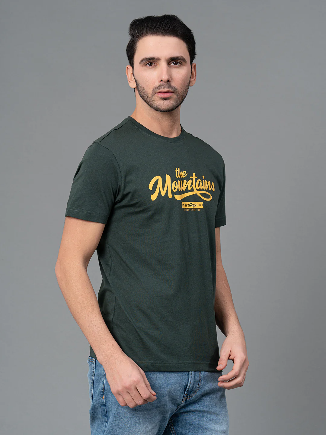Printed Round Neck T-Shirt for Men - Image 2