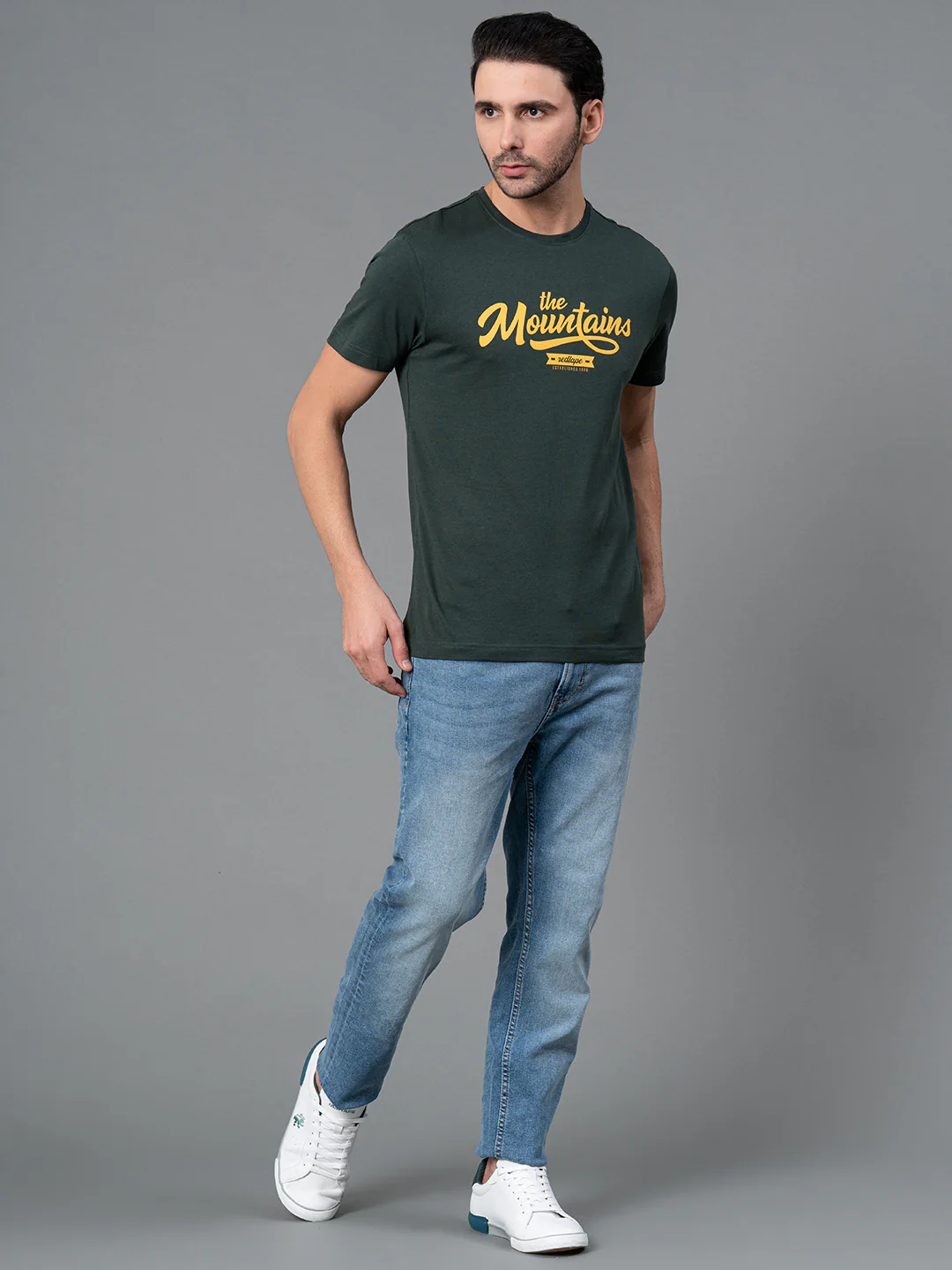 Printed Round Neck T-Shirt for Men - Image 5