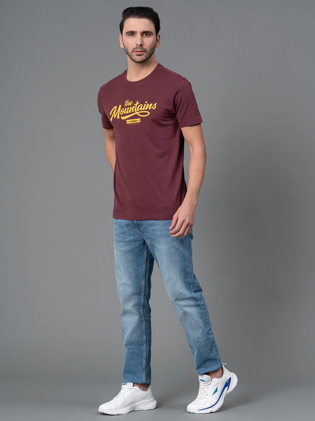 Printed Round Neck T-Shirt for Men - Image 5