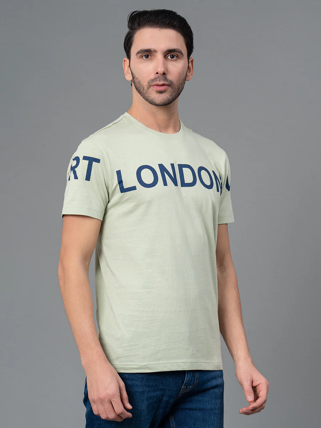 Printed Round Neck T-Shirt for Men - Image 2