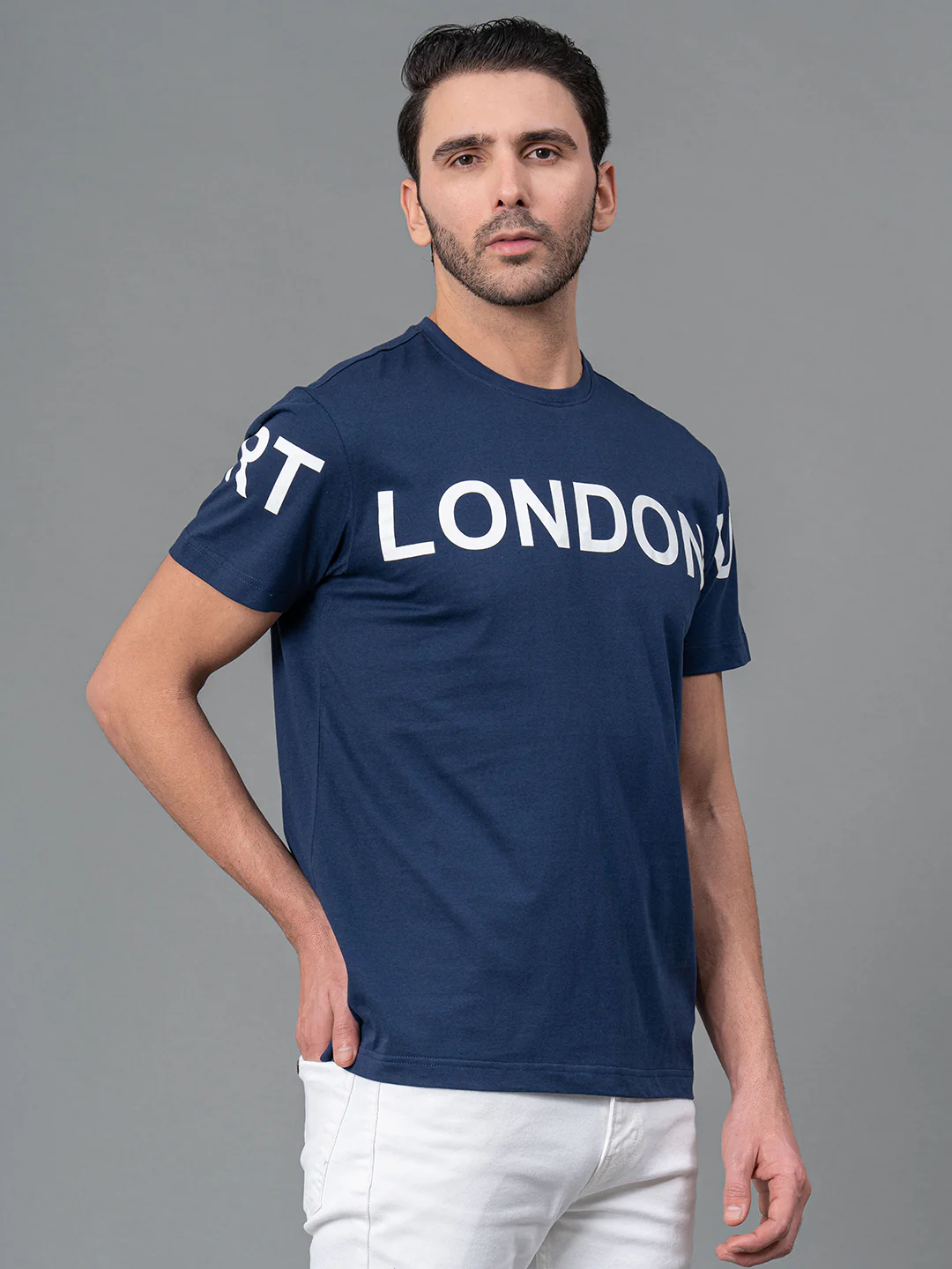 Printed Round Neck T-Shirt for Men - Image 2
