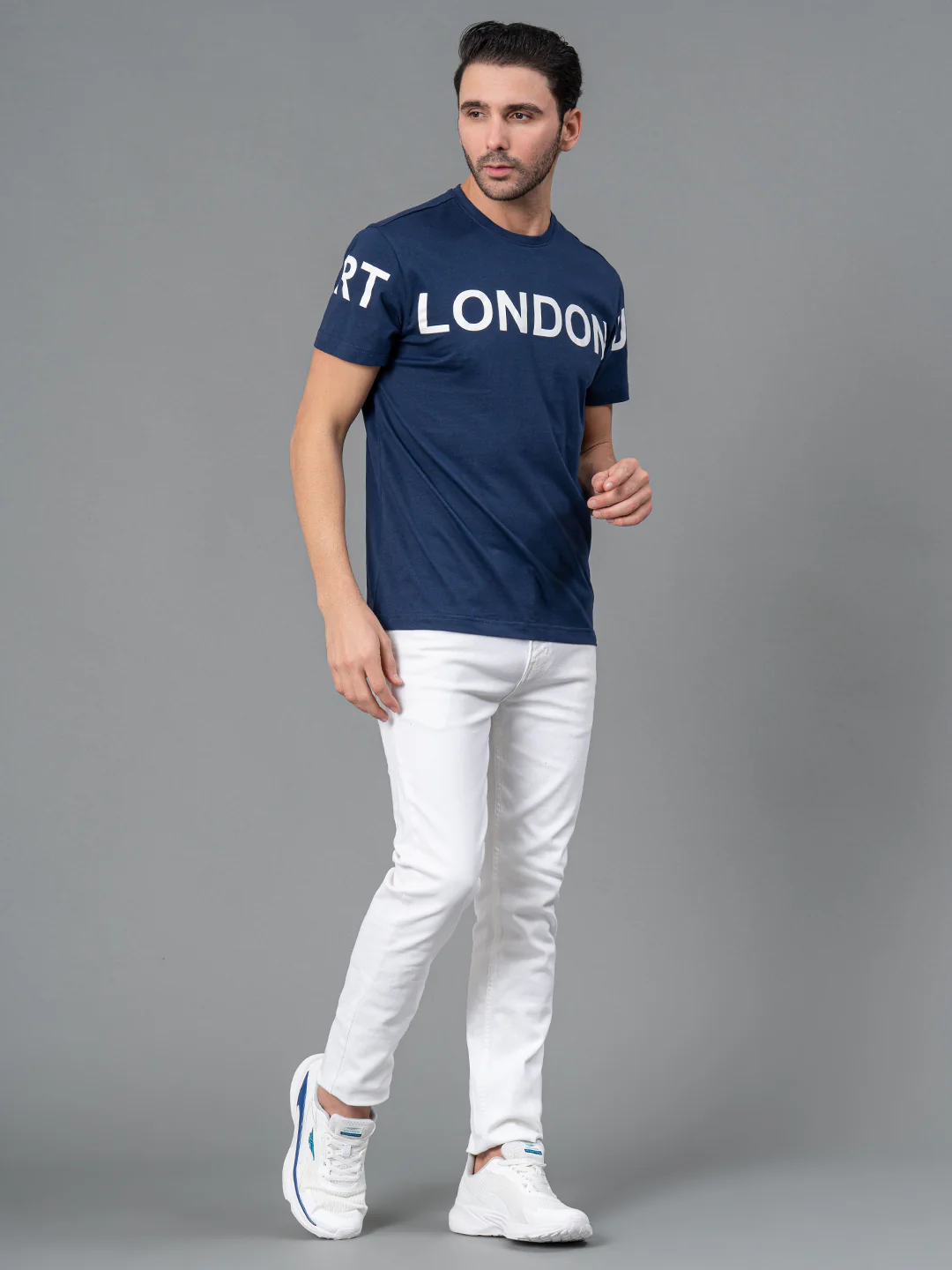 Printed Round Neck T-Shirt for Men - Image 5