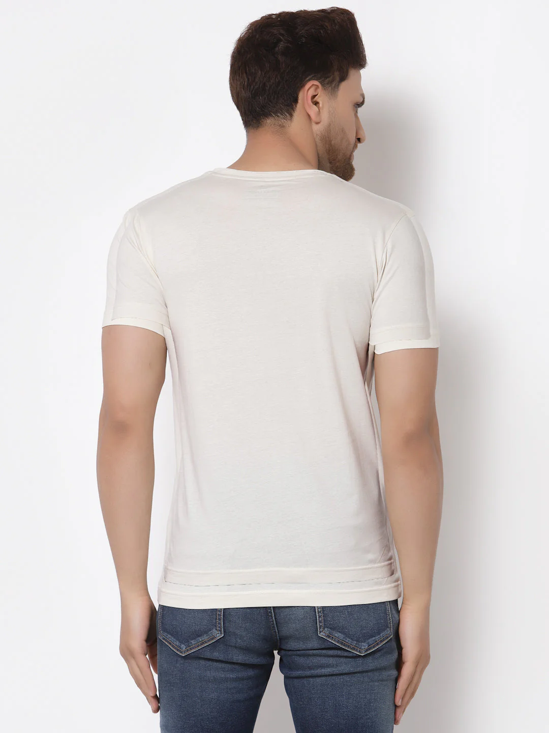 Printed Round Neck T-Shirt for Men - Image 3