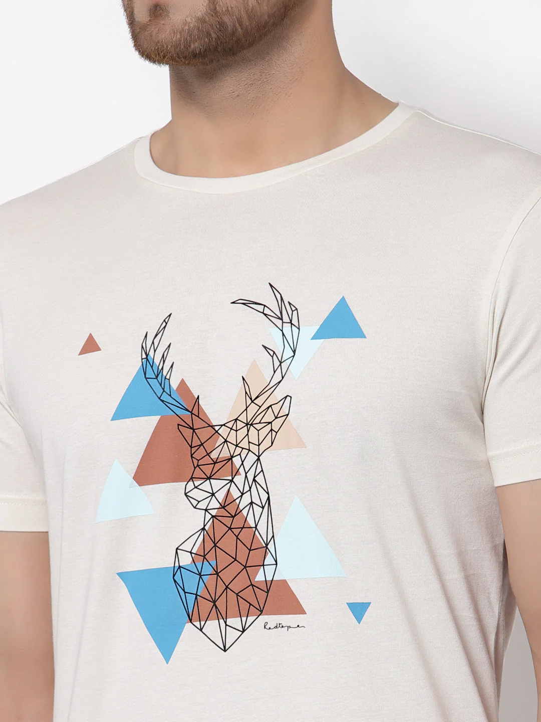 Printed Round Neck T-Shirt for Men - Image 4