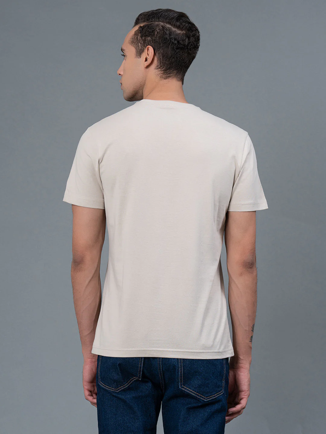 Printed Round Neck T-Shirt for Men - Image 3