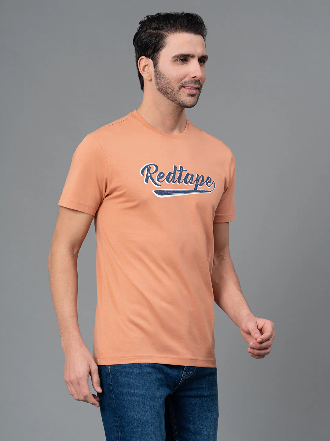 Printed Round Neck T-Shirt for Men - Image 2