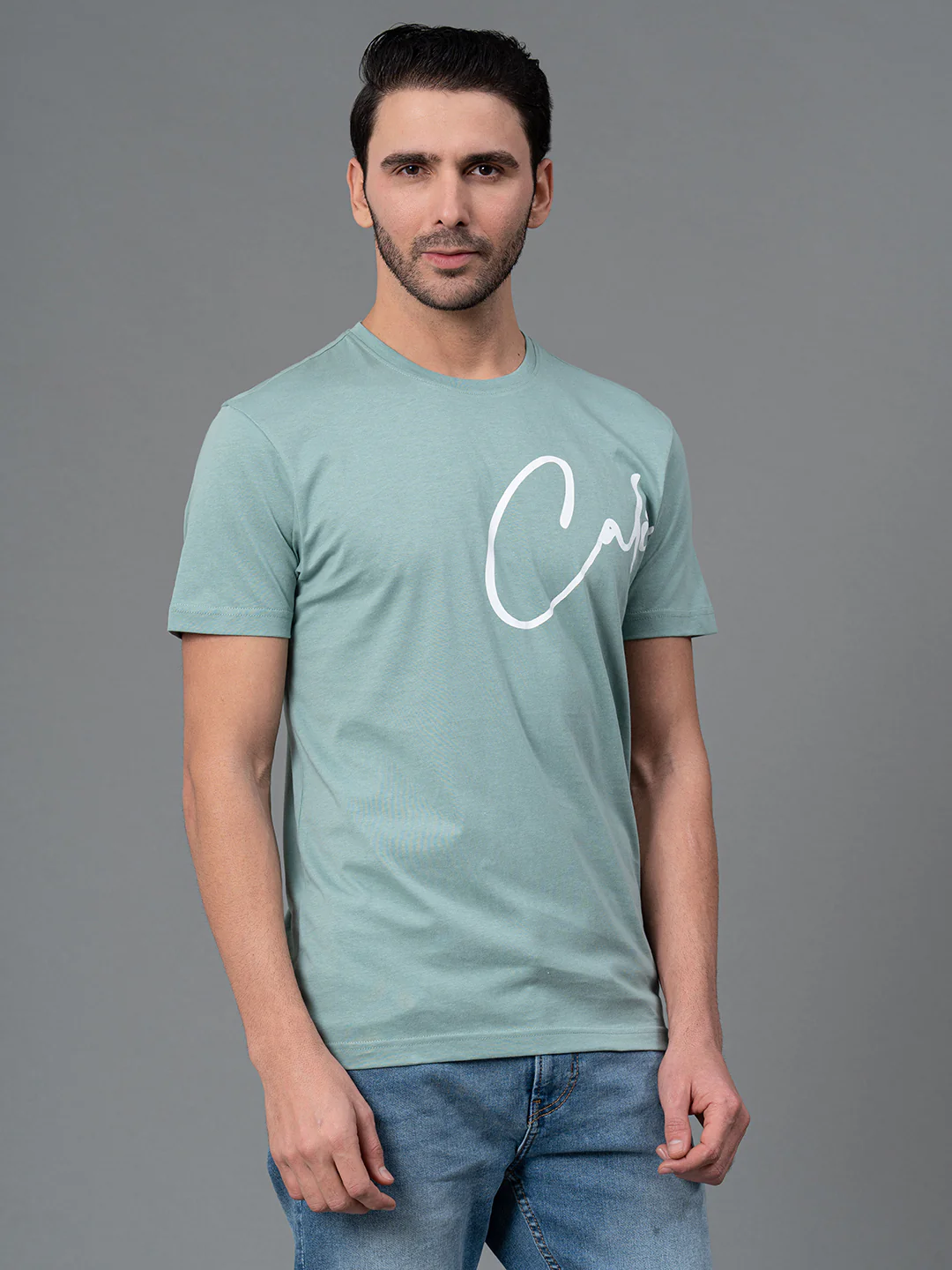 Printed Round Neck T-Shirt for Men - Image 2