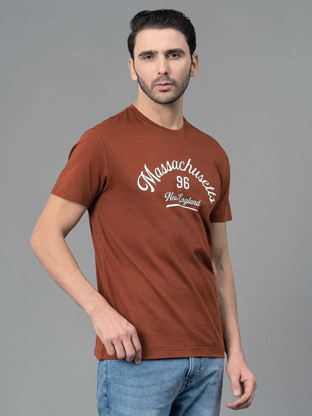 Printed Round Neck T-Shirt for Men - Image 2