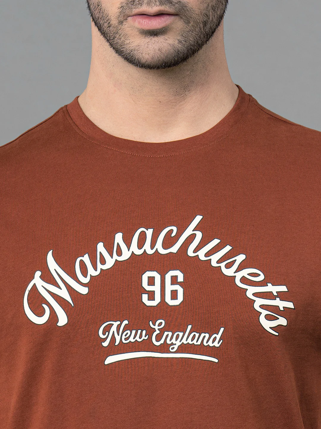 Printed Round Neck T-Shirt for Men - Image 4
