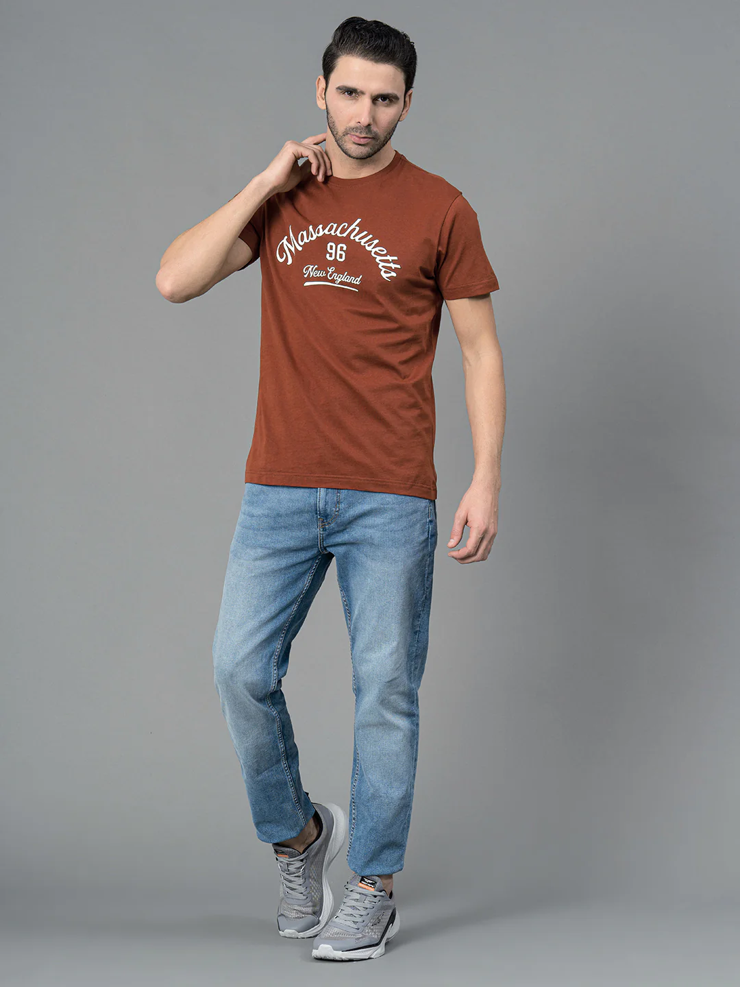 Printed Round Neck T-Shirt for Men - Image 5
