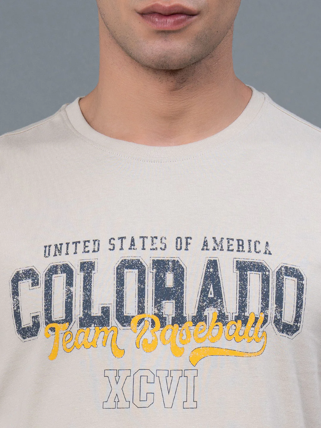 Printed Round Neck T-Shirt for Men - Image 4
