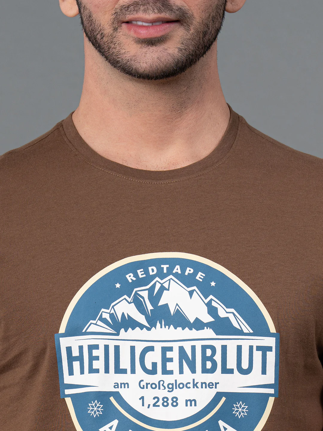 Printed Round Neck T-Shirt for Men - Image 4