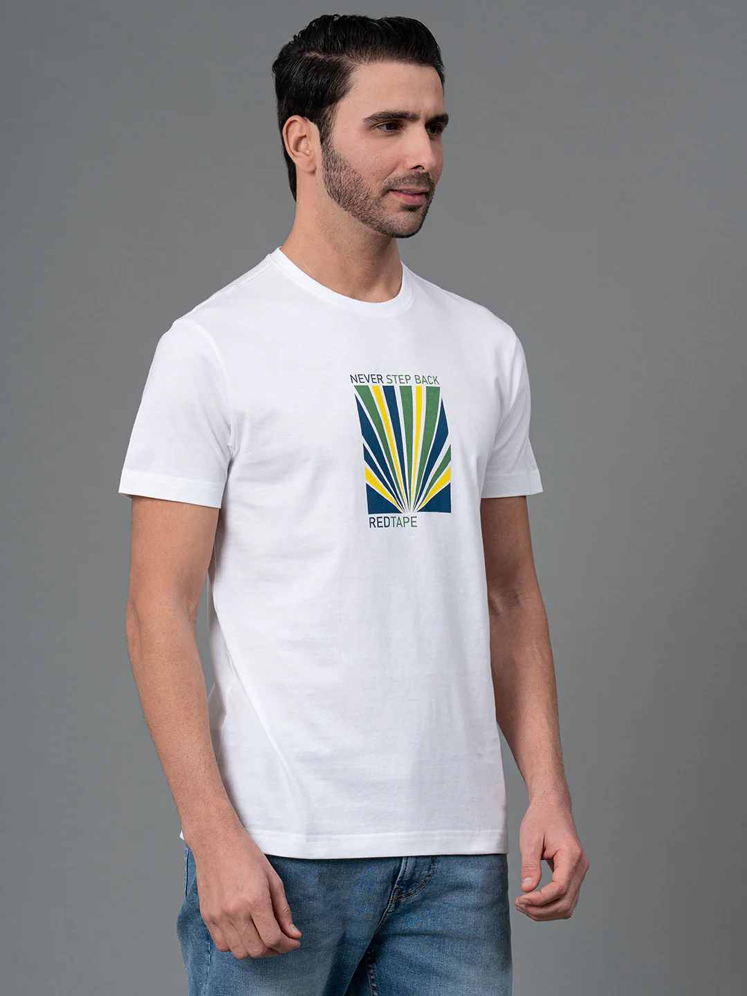 Printed Round Neck T-Shirt for Men - Image 2