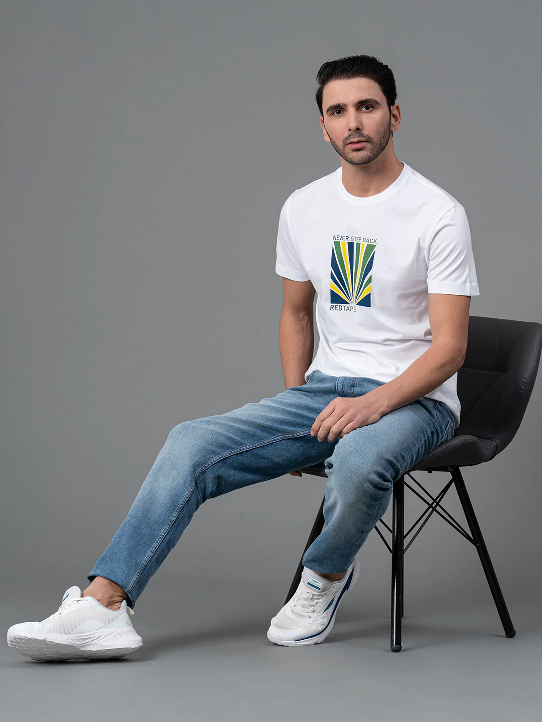 Printed Round Neck T-Shirt for Men - Image 5