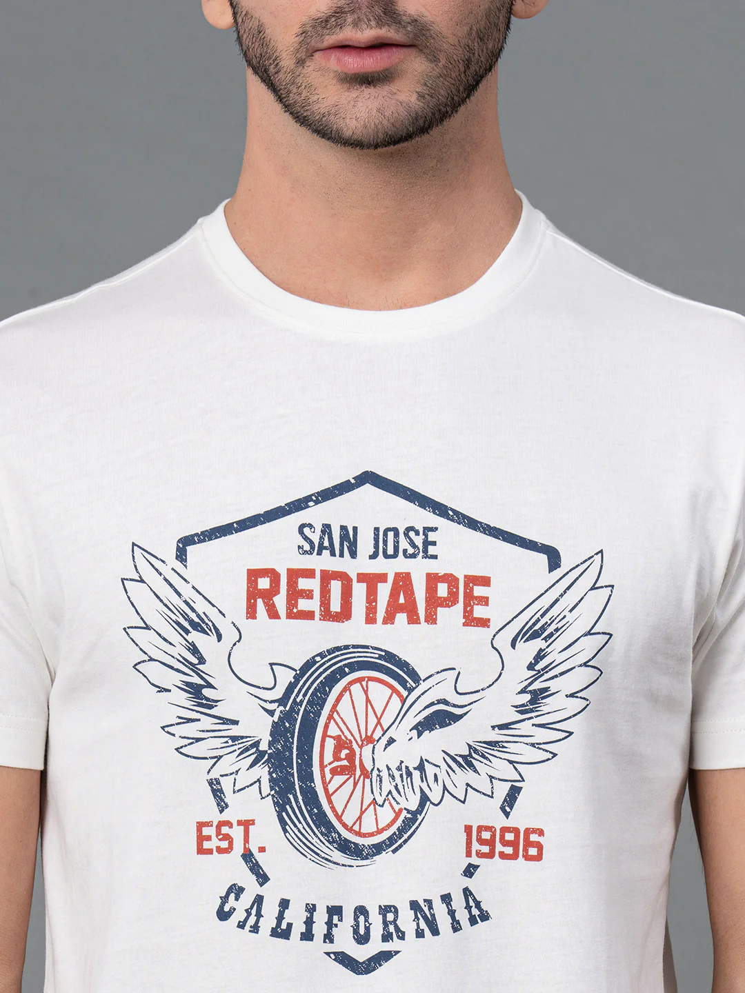 Printed Round Neck T-Shirt for Men - Image 4