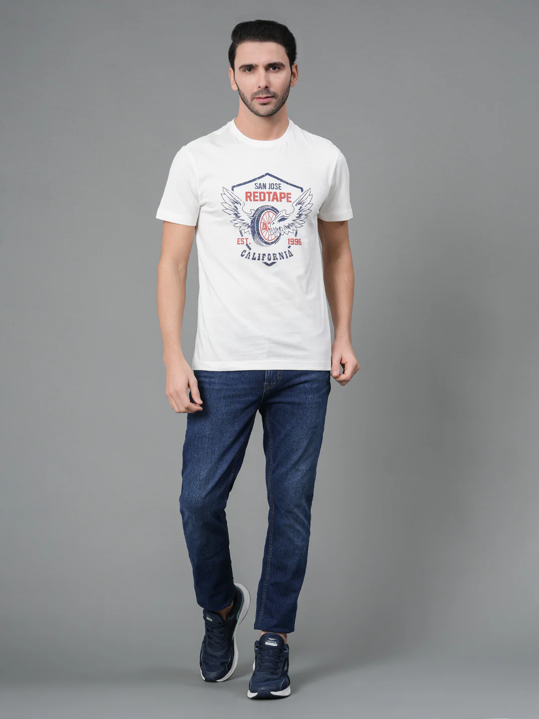 Printed Round Neck T-Shirt for Men - Image 5