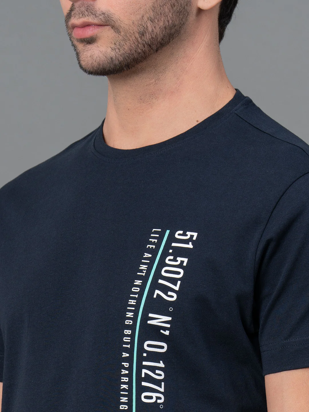 Printed Round Neck T-Shirt for Men - Image 4