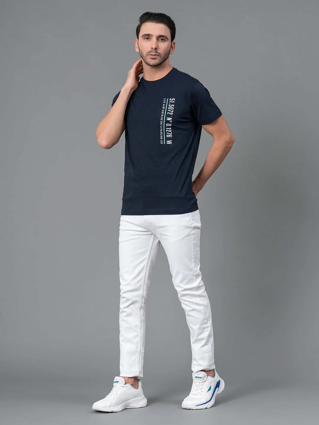 Printed Round Neck T-Shirt for Men - Image 5